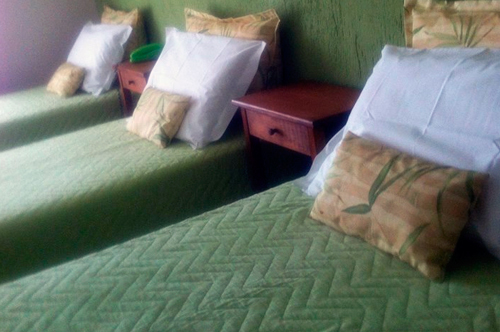 Quarto Triplo da Pousada Bambuza